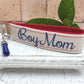 Handmade Boy Mom Wristlet Keychain, Boy Mom Gifts, Embroidered Keychain, Wristlet Key Fob, Personalized Mom Gifts, Mom of Boys gift