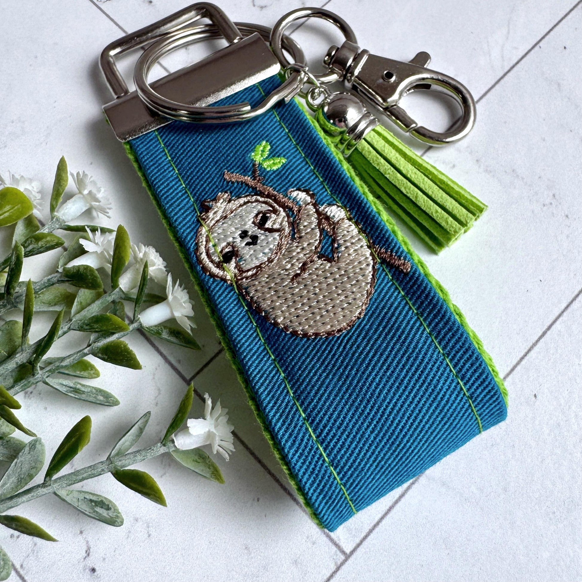 Handmade Sloth Keychain, Sloth Gifts, Sloth Gift, Popular Right Now, Personalized Gift, Sloth, Personalized Keychain, Luggage Tag