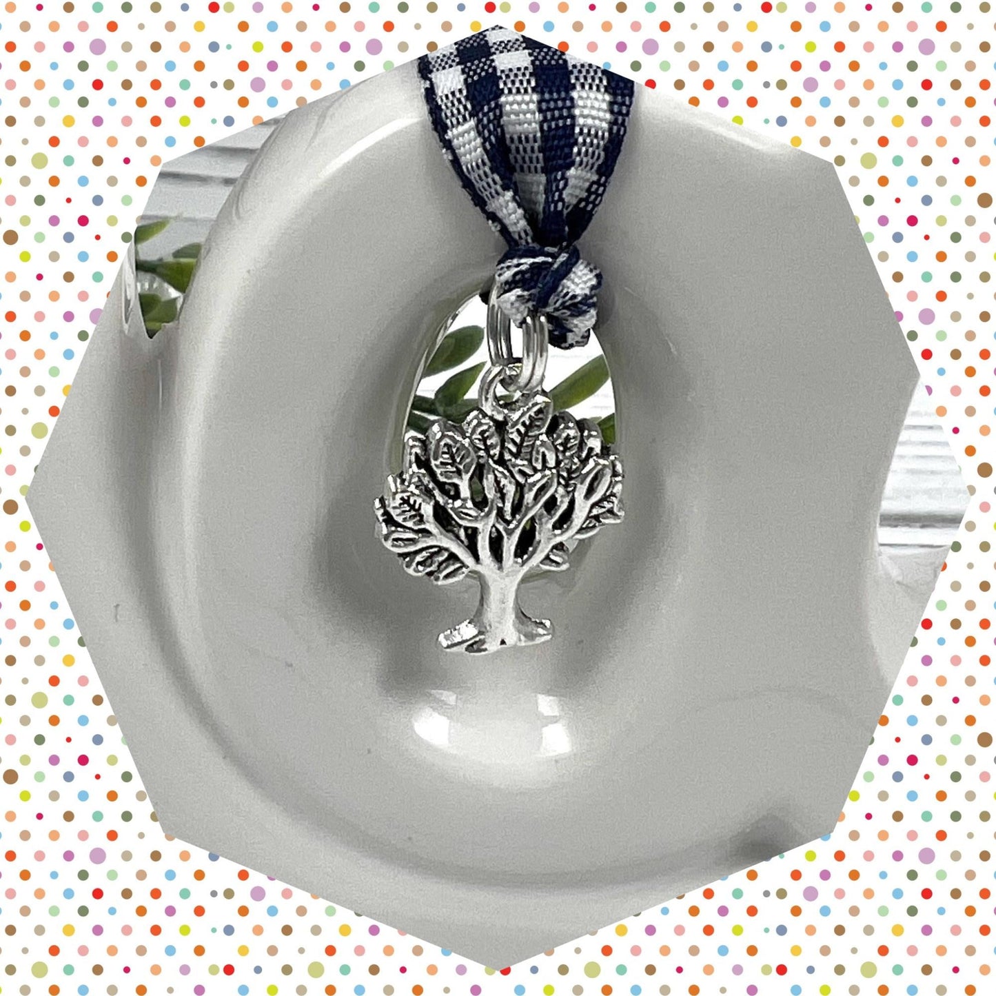 Handmade Wristlet Keychain in Tree Fabric, College Graduation Gift for her, I Miss You Gift, Mom Gift from Son