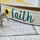 Faith Keychain, Faith Gifts, Sunflower Faith, Encouragement Gift, Pastor Gift , Bible Study Leader, Faith over Fear, Inspirational Gift