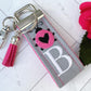 Handmade Ladybug Keychain, Ladybug Gifts, Ladybugs, Initial Keychain, Personalized Gift, Lady bugs, Personalized Keychain, Luggage Tag