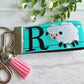 Handmade Sheep Keychain, Sheep Gifts, Baby Sheep, Backpack Keychains, Personalized Keychain, Luggage Tag, Sheep Baby Shower, Sheep Party