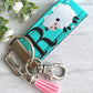 Handmade Sheep Keychain, Sheep Gifts, Baby Sheep, Backpack Keychains, Personalized Keychain, Luggage Tag, Sheep Baby Shower, Sheep Party