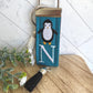 Penguin Initial Keychain, Penguin Gift, Baby Penguin, Penguin Chick, Cheer up Gift, Goodbye Friend Gift, Penguin Gifts, Backpack keychain
