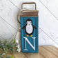 Penguin Initial Keychain, Penguin Gift, Baby Penguin, Penguin Chick, Cheer up Gift, Goodbye Friend Gift, Penguin Gifts, Backpack keychain