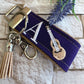 Handmade Guitar Keychain, Guitar Gift, Guitar Teacher Gift, Music Teacher Gift, Guitar Player Gifts, Guitar player keychain, guitar student