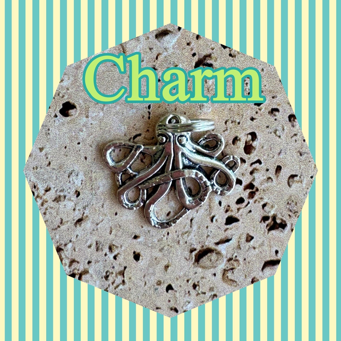 Handmade Octopus Keychain, Octopuses, Beach Keychain, Customizable Keychain, Octopus Gifts, Luggage Tag, Backpack Keychain, Beach Life