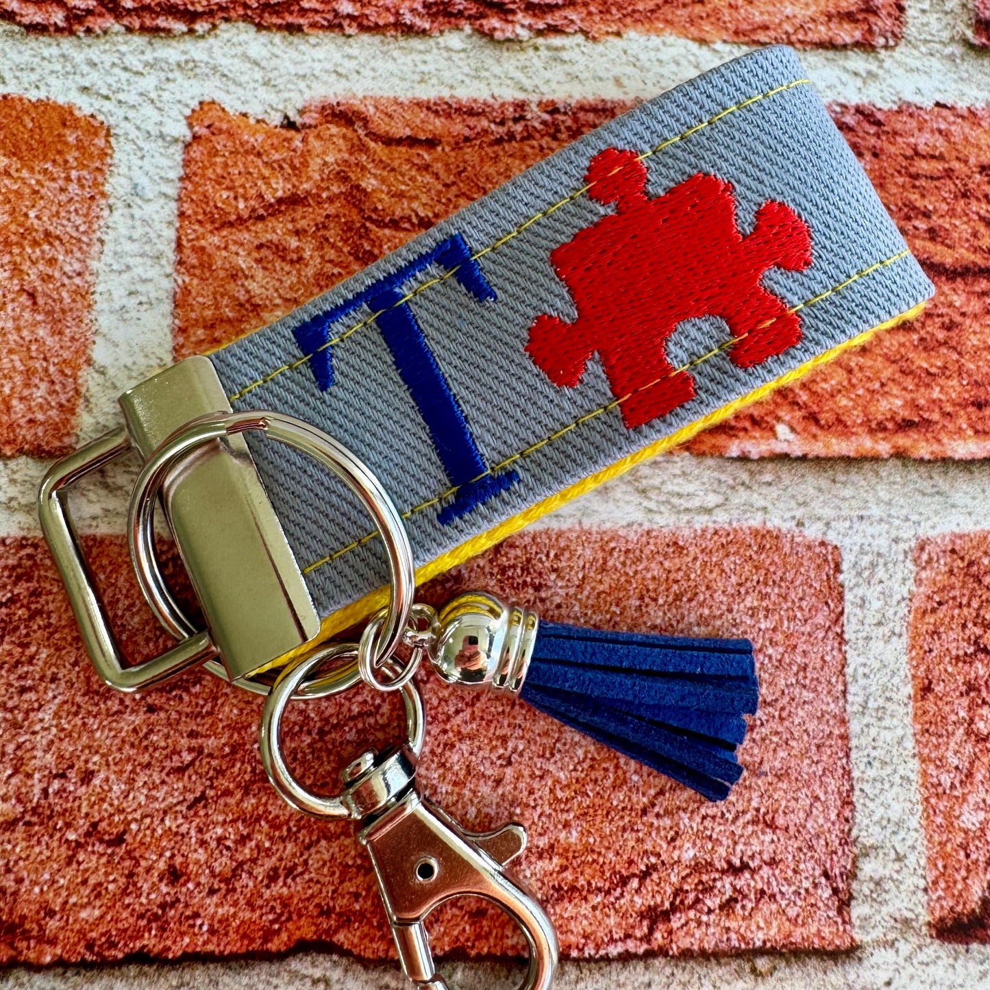 Handmade Autism Keychain, Autism Awareness, Autism Teacher Gift, Autism Puzzle Piece, Autism Mom, Autistic Pride, Autistic Adult Gift