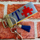 Handmade Autism Keychain, Autism Awareness, Autism Teacher Gift, Autism Puzzle Piece, Autism Mom, Autistic Pride, Autistic Adult Gift
