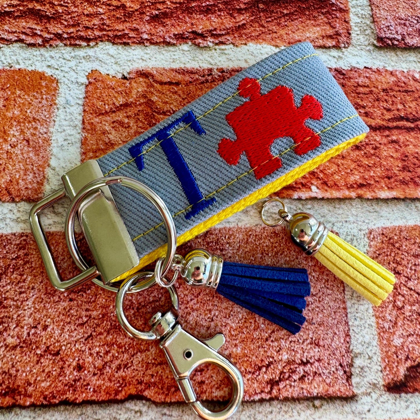 Handmade Autism Keychain, Autism Awareness, Autism Teacher Gift, Autism Puzzle Piece, Autism Mom, Autistic Pride, Autistic Adult Gift