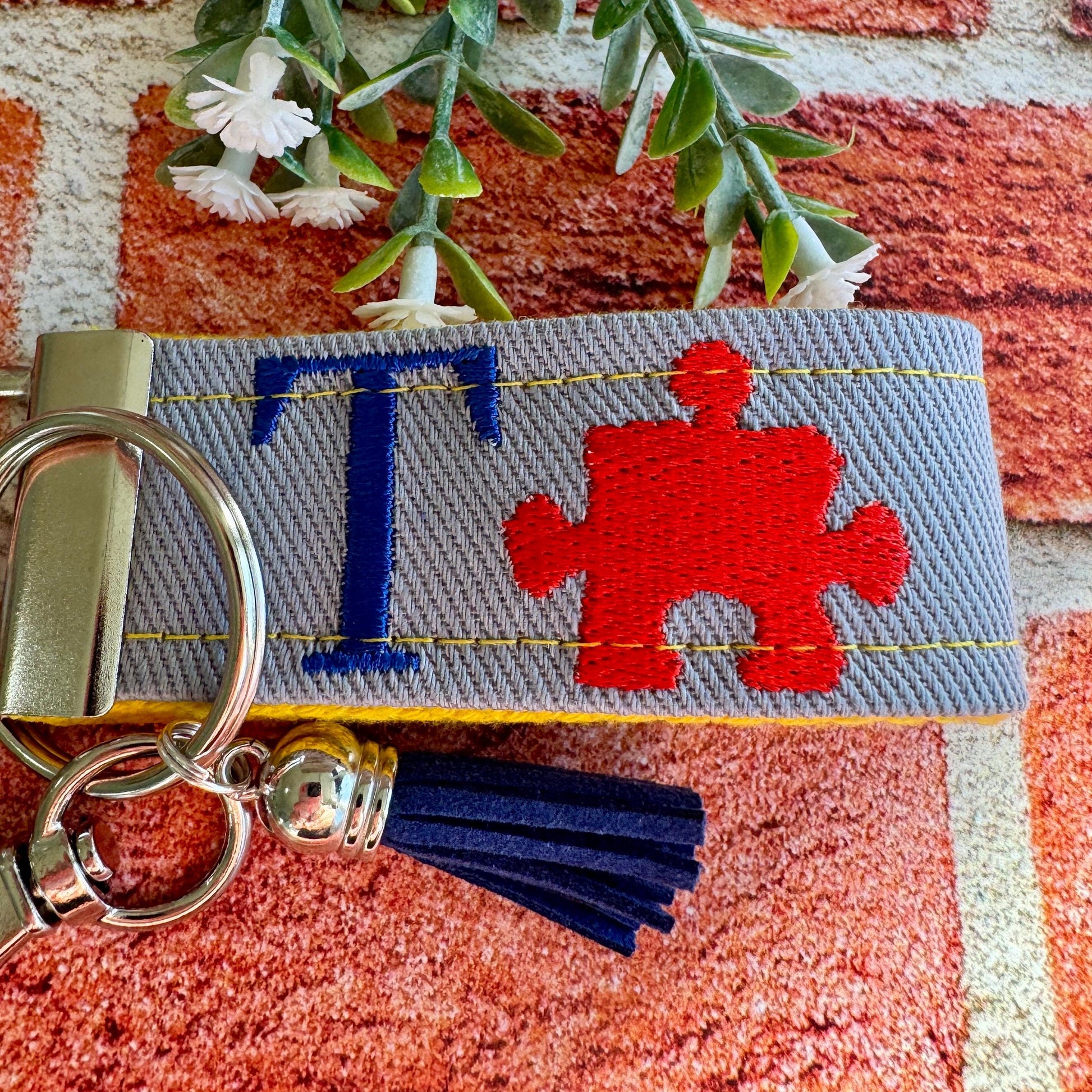 Handmade Autism Keychain, Autism Awareness, Autism Teacher Gift, Autism Puzzle Piece, Autism Mom, Autistic Pride, Autistic Adult Gift