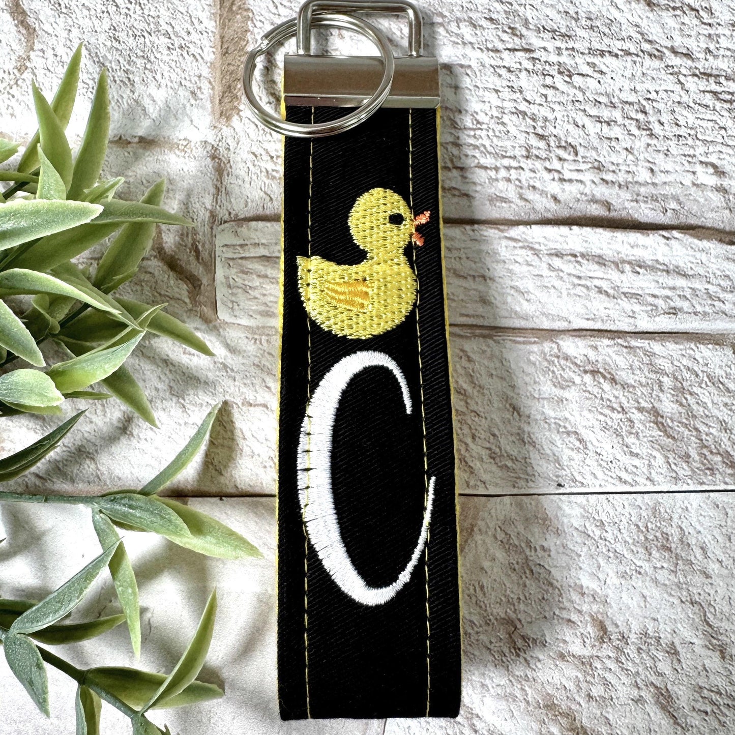 Duck Initial Keychain, Duck Gift, Stress Relief Gift, Preschool Teacher Gift, Duck Baby Shower, Cheer up Gift, Goodbye Friend Gift, Ducks