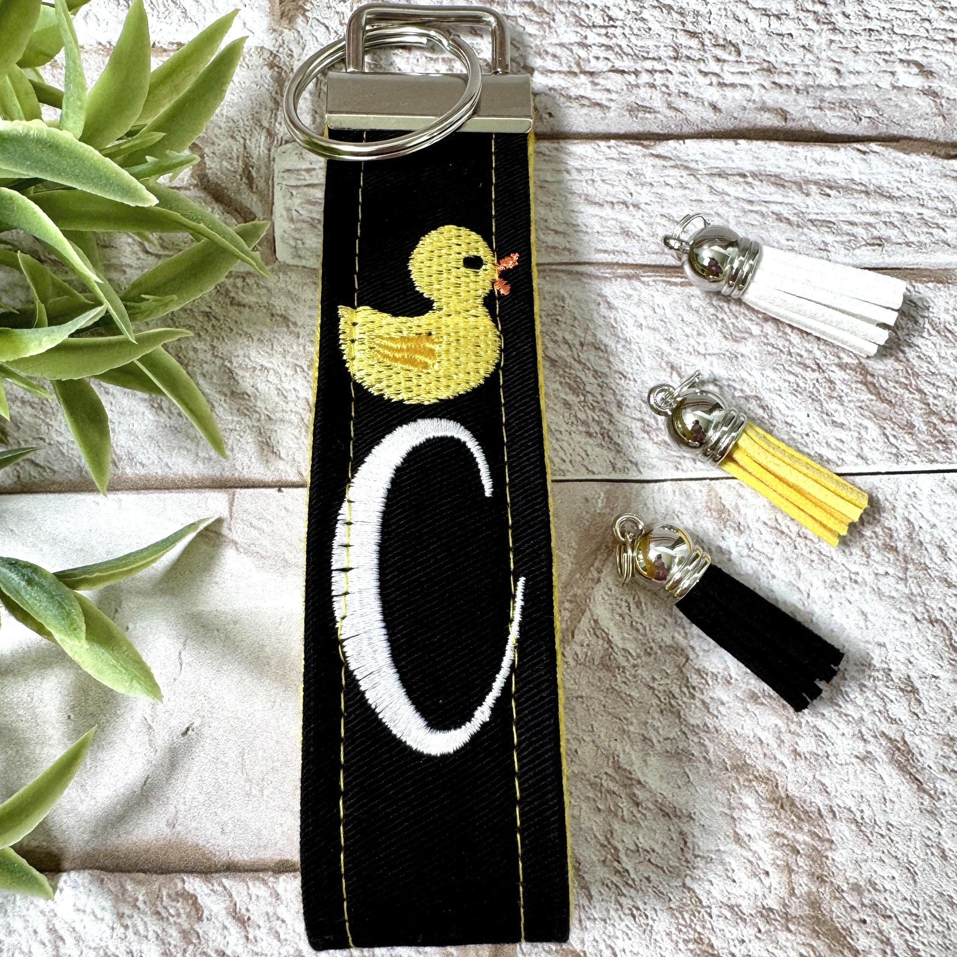 Duck Initial Keychain, Duck Gift, Stress Relief Gift, Preschool Teacher Gift, Duck Baby Shower, Cheer up Gift, Goodbye Friend Gift, Ducks