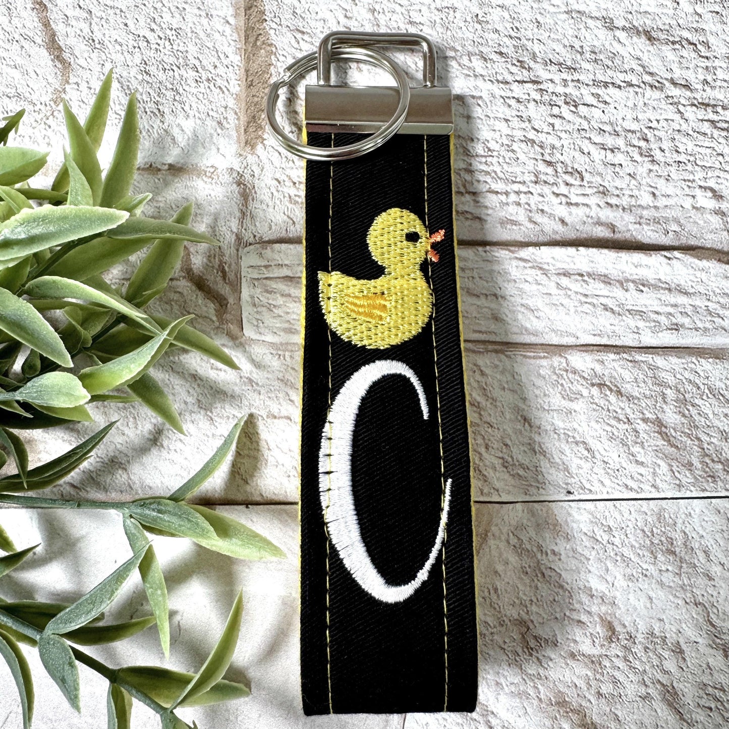 Duck Initial Keychain, Duck Gift, Stress Relief Gift, Preschool Teacher Gift, Duck Baby Shower, Cheer up Gift, Goodbye Friend Gift, Ducks