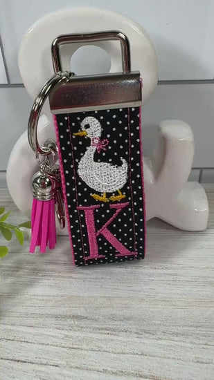 Goose Keychain, Goose Gifts, Baby Goose, Preschool Teacher Gift, Personalized keyring, Silly Goose, Farm Animals, Kids keychain