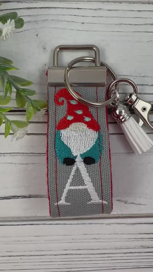 Handmade Gnome Keychain, Gnomes, Gnome Gift, Customizable Keychain, Personalized Keychain, Luggage Tag, Gnome Life, Moving Away Gift