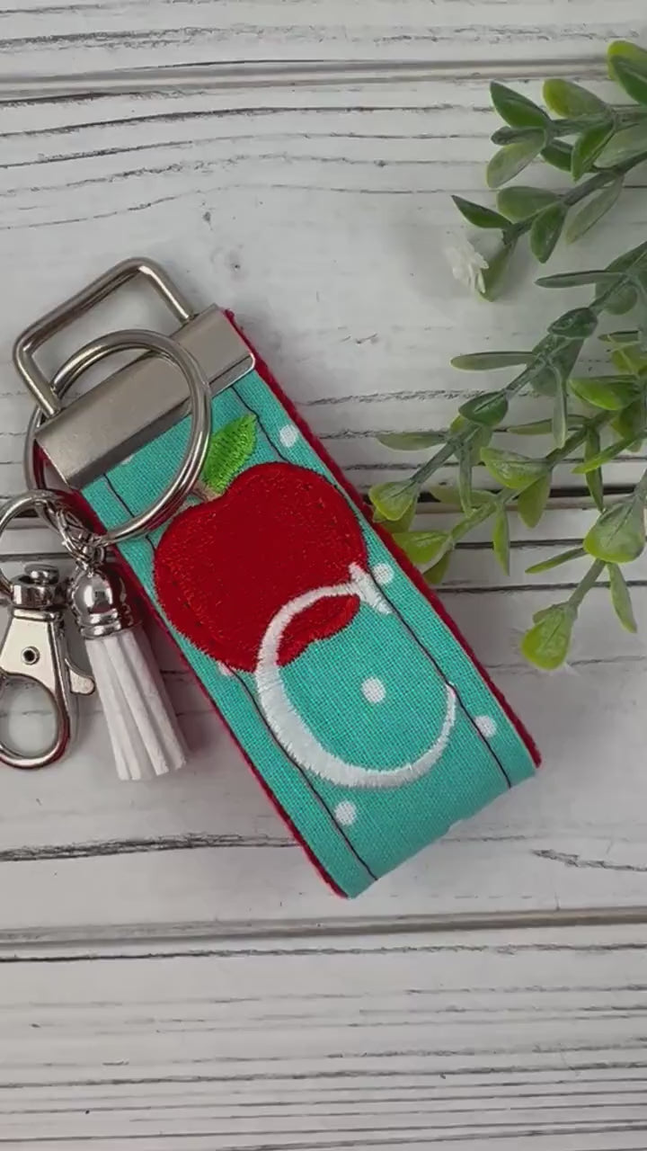 Initial Keychain for Teacher Gifts, Teacher Retirement Gift, Future Teacher Gifts, High School Teacher, End of Year Teacher Gift, Apple gift