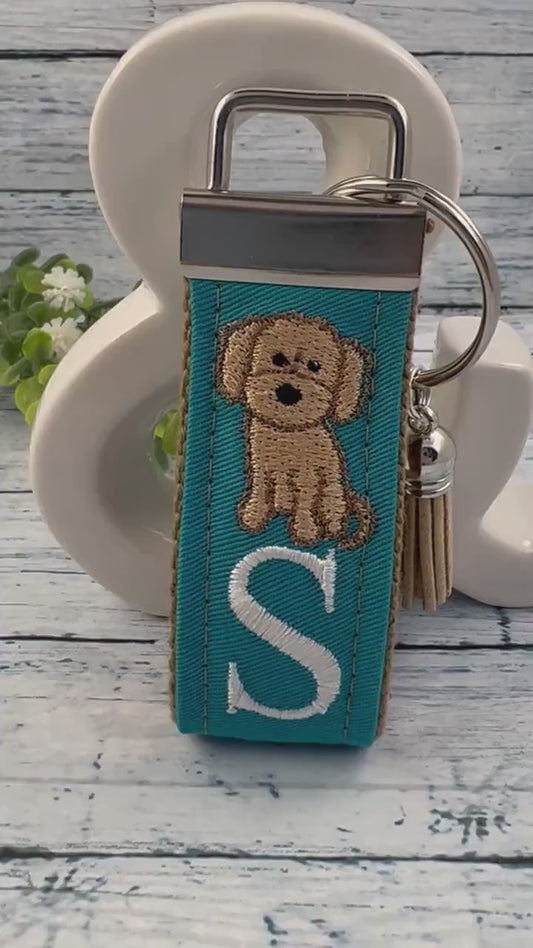 Handmade Golden Doodle Keychain, Doodle Mom, Golden Doodle Gift, Popular Right Now, Personalized Gift, Personalized Keychain, Luggage Tag