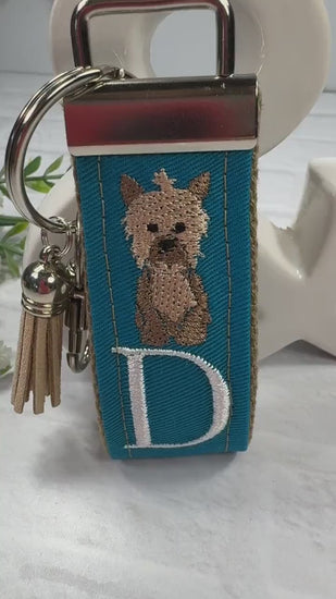 Handmade Yorkie Keychain, Yorkie Mom, Yorkie Gifts, Pet Keychain, Dog Mama, Luggage Tag, Yorkie Dog Owner Gifts, Yorkshire Terrier, Yorkie