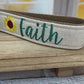 Faith Keychain, Faith Gifts, Sunflower Faith, Encouragement Gift, Pastor Gift , Bible Study Leader, Faith over Fear, Inspirational Gift