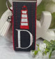 Lighthouse Keychain, Lighthouse Gifts, Personalized Gift, Initial Keychain, Luggage Tag, Couples Keychain, Nautical gifts, Lighthouses
