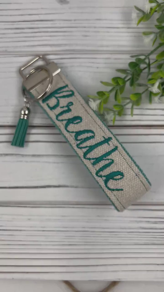 Breathe Wristlet Keychain, Calming Gifts, Relaxation Gifts for Women, Relaxation Kit, Relaxing Gifts, Relaxation Gifts, Just Breathe, Sloth
