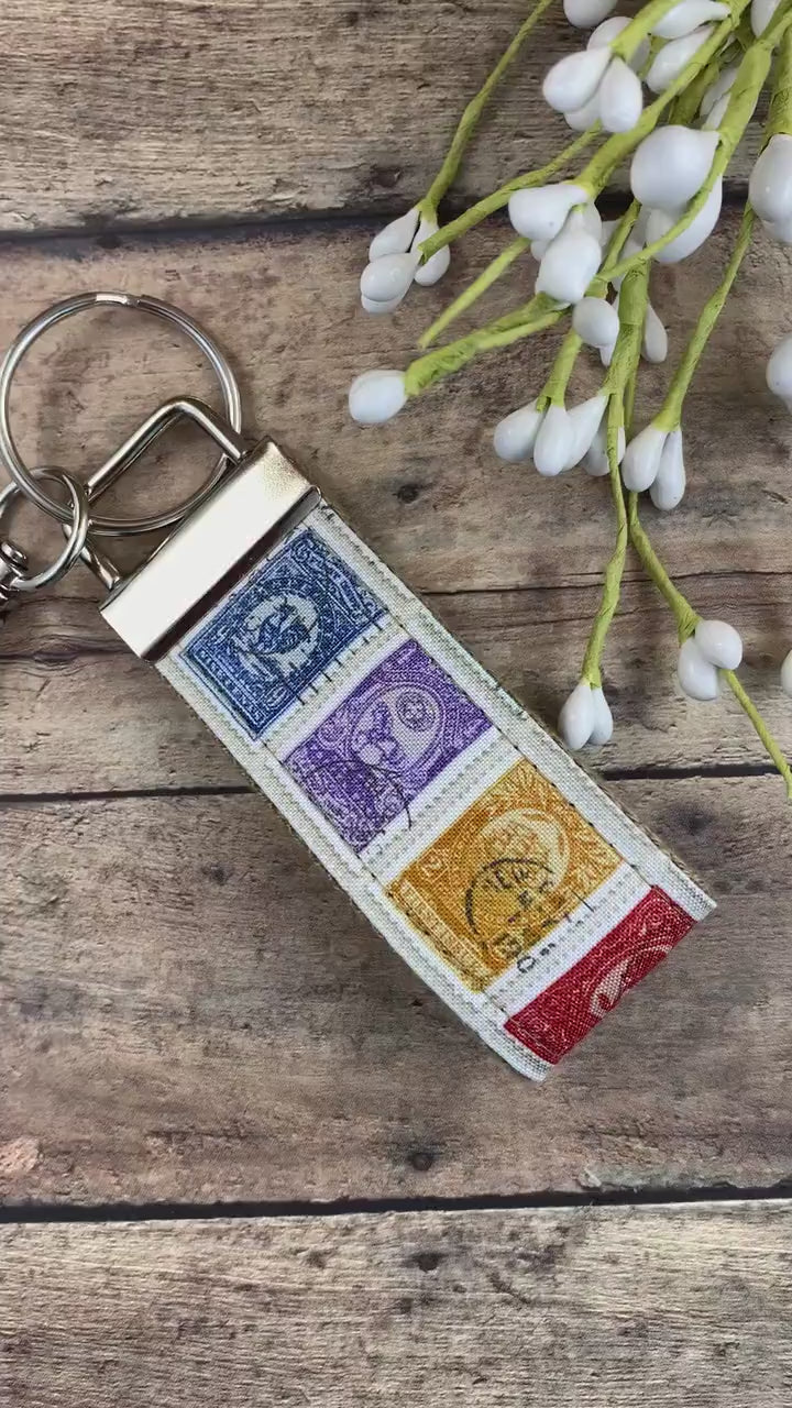 Stamp Keychain, Mini Keychain, Moving Away Gift, Cousin Gifts, Luggage Tag, Mini Backpack Keychain, Popular Right Now, Flea Market, Miss You