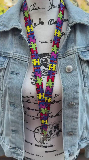 Autism Lanyard, Autism Awareness, Autism Teacher Gift, Autism Puzzle Piece, Autism Mom, Autistic Pride, Autistic Adult Gift, Autism life