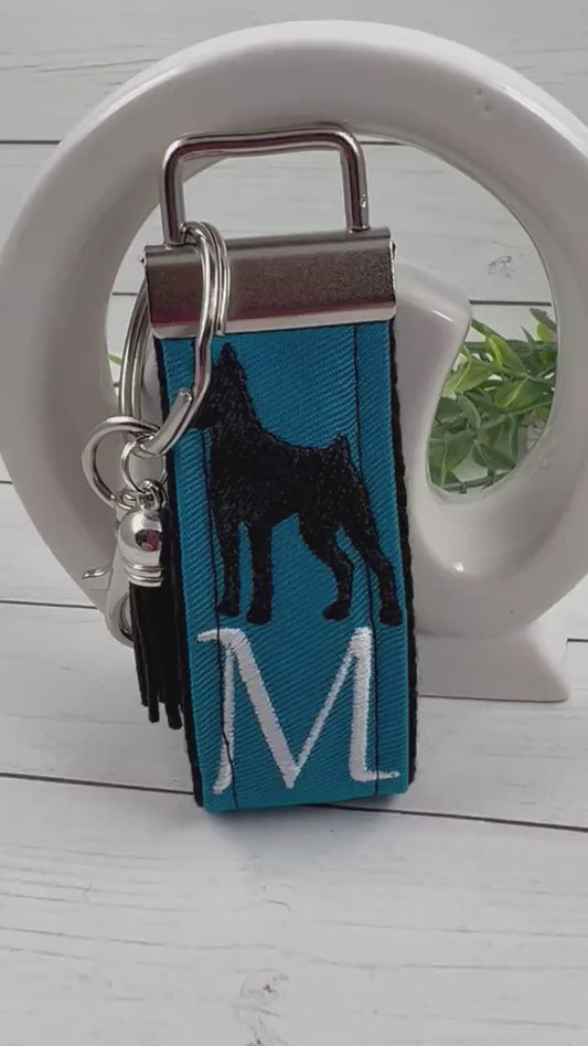 Handmade Miniature Pinscher Keychain, Doberman Gifts, Mini Pinscher, Doberman Pinscher, Personalized Gift, Personalized Keychain, Dog Mom