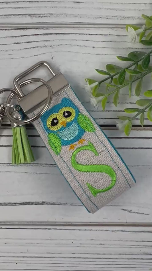 Handmade Owl Keychain, Owl Gift, High School Teacher, Customizable Keychain, Personalized Keychain, Luggage Tag, Teacher Retirement Gift