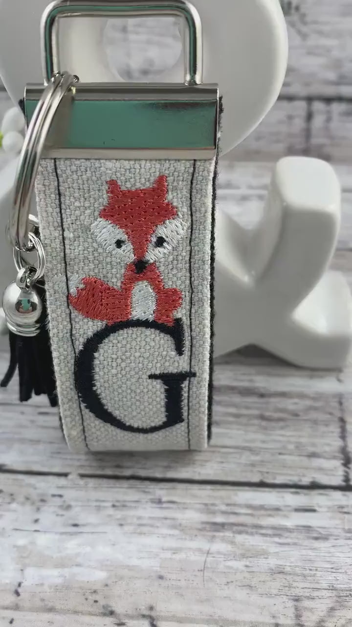 Handmade Fox Keychain, Fox Gifts, Fox Gift, Popular Right Now, Personalized Gift, Woodland Animals, Personalized Keychain, Luggage Tag