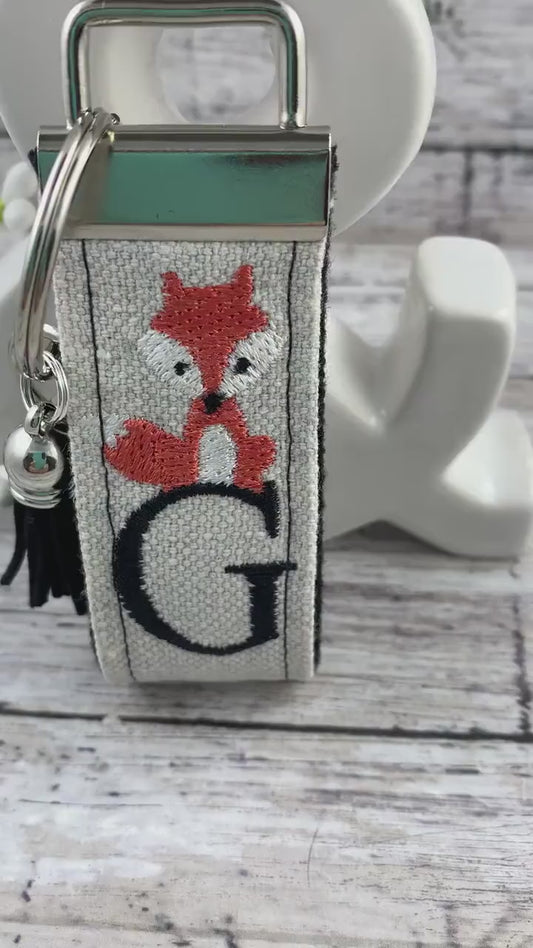 Handmade Fox Keychain, Fox Gifts, Fox Gift, Popular Right Now, Personalized Gift, Woodland Animals, Personalized Keychain, Luggage Tag
