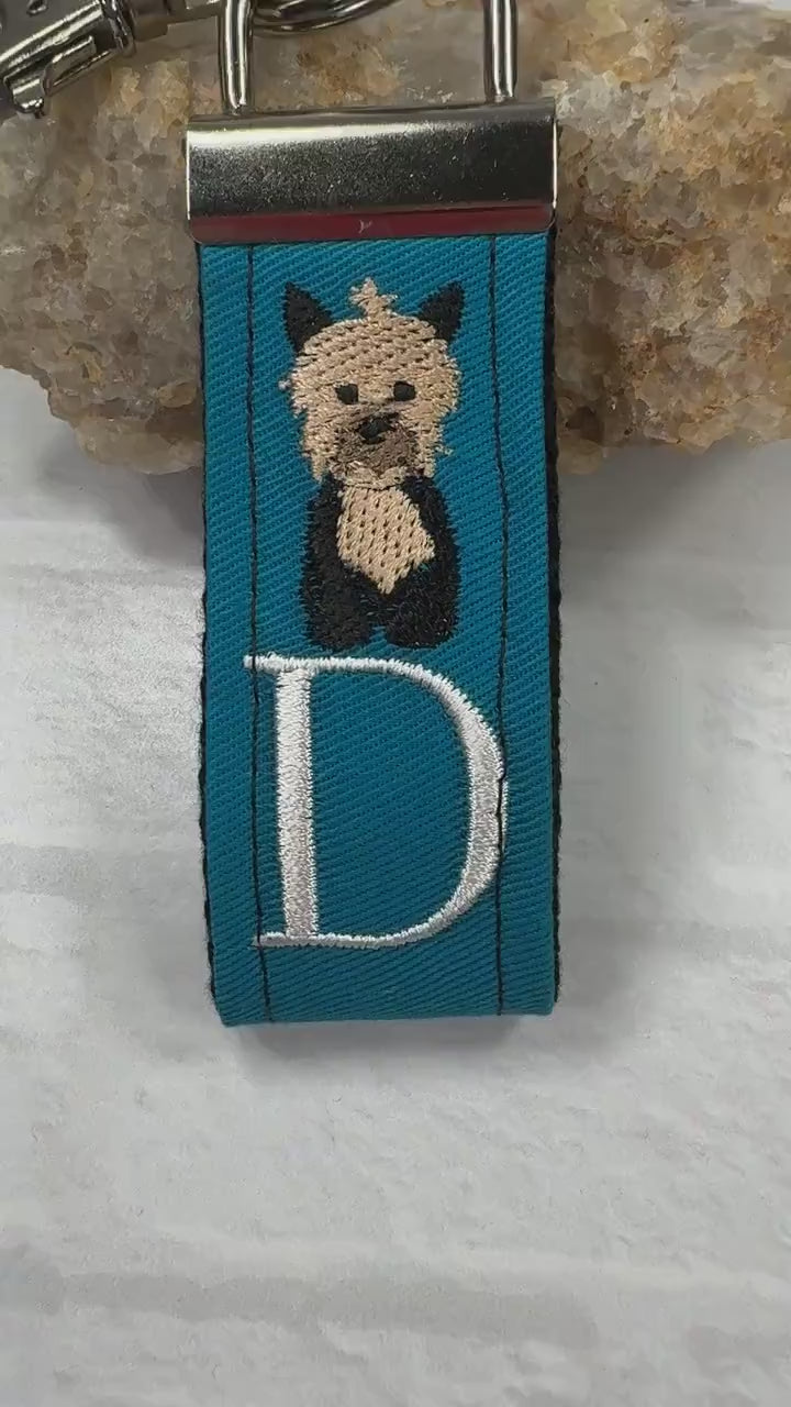 Handmade Yorkie Keychain, Yorkie Mom, Yorkie Gifts, Pet Keychain, Dog Mama, Luggage Tag, Yorkie Dog Owner Gifts, Yorkshire Terrier, Yorkie