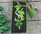 Handmade Four Leaf Clover Keychain, Embroidered Keychain, Popular Right Now, Personalized Gift, Personalized Keychain, Luggage Tag, Clover