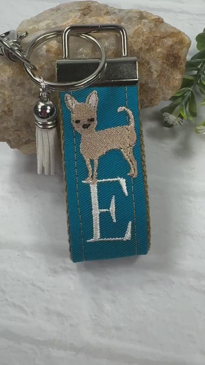 Handmade Chihuahua Keychain, Chihuahua Mom, Chihuahua Gifts, Pet Keychain, Chihuahua Dog, Dog Mama, Luggage Tag, Cool Keychain