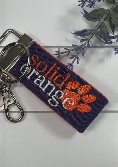 Clemson Keychain, Approved Crafter License Holder, Clemson Student, Clemson Tigers, Clemson Gifts, Clemson Graduate, Clemson Solid Orange