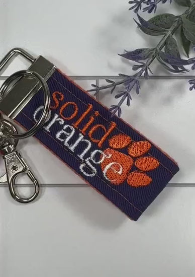 Clemson Keychain, Approved Crafter License Holder, Clemson Student, Clemson Tigers, Clemson Gifts, Clemson Graduate, Clemson Solid Orange
