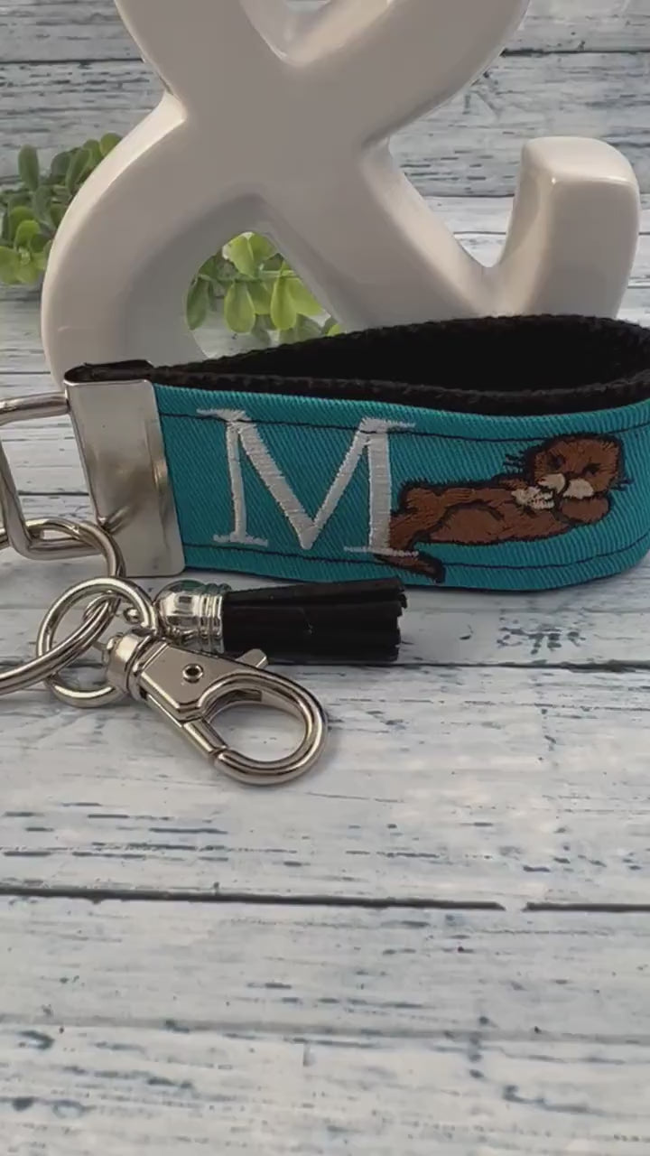 Otter Keychain, Otter Gift, Mini Keychain, Popular Right Now, Personalized Keychain, Luggage Tag, Backpack keychain, Sea Otter, Otters