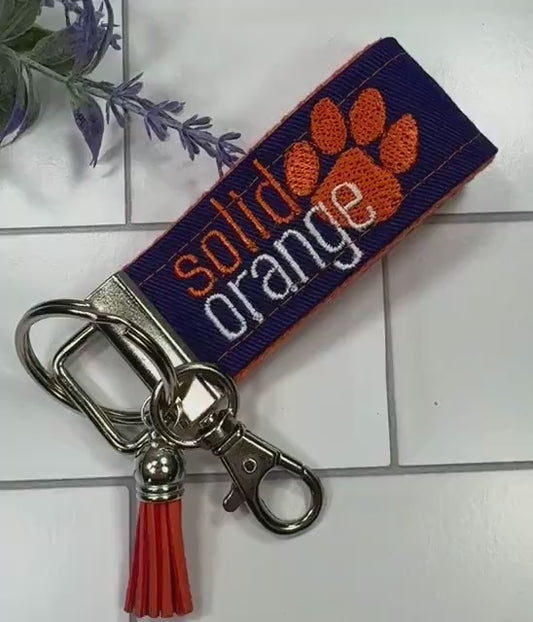 Clemson Keychain, Approved Crafter License Holder, Clemson Student, Clemson Tigers, Clemson Gifts, Clemson Graduate, Clemson Solid Orange