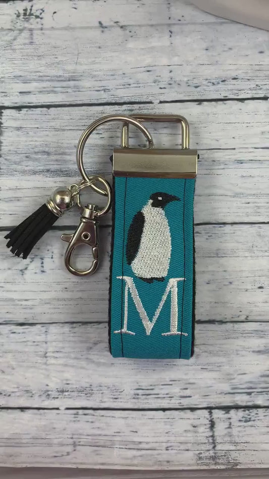 Penguin Initial Keychain, Penguin Gift, Stress Relief Gift, Penguins, Popular Right Now, Cheer up Gift, Goodbye Friend Gift, Penguin Gifts