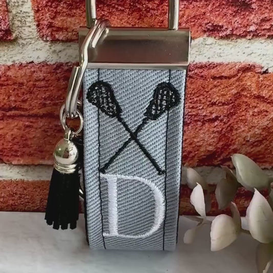 LaCrosse Keychain, Lacrosse Team Gifts, Lacrosse Gifts, Lacrosse Mom, Lacrosse Coach Gift, Lacrosse Player, Backpack Keychains, luggage tag