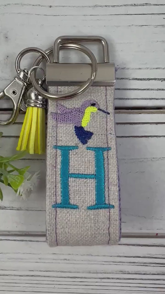 Handmade Hummingbird Keychain, Hummingbirds, Customizable Keychain, Personalized Keychain, Luggage Tag, Bird Keychain, Hummingbird Gifts