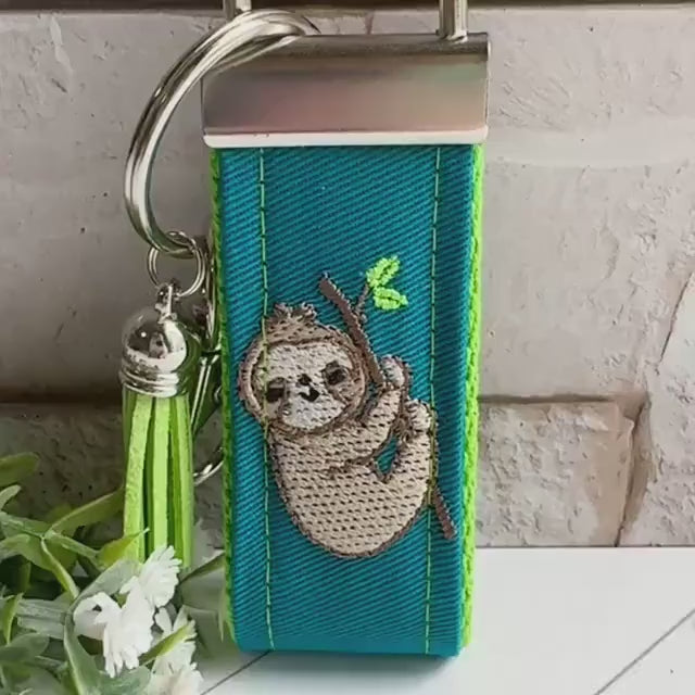Handmade Sloth Keychain, Sloth Gifts, Sloth Gift, Popular Right Now, Personalized Gift, Sloth, Personalized Keychain, Luggage Tag