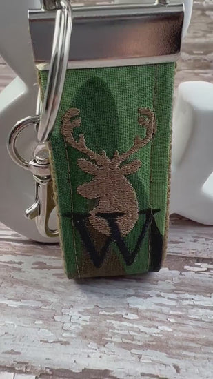 Handmade Deer Keychain, Deer Gifts, Hunting Gifts for Men,  Personalized Gift, Personalized Keychain, Luggage Tag, Hunting Gifts, Outdoorsy