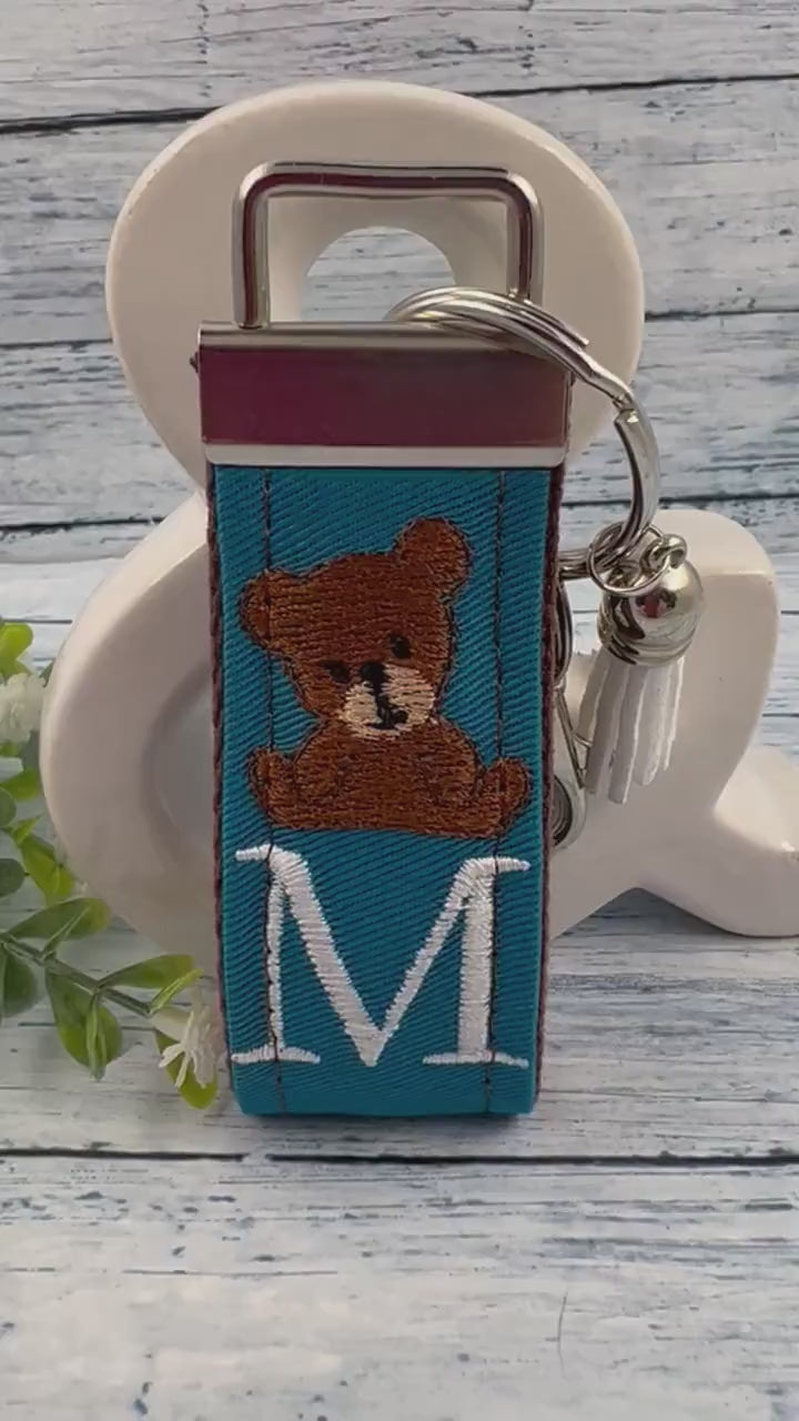 Handmade Teddy Bear Keychain, Teddy Bear Baby Shower, Teddy Bear Gift Bag, Teddy Bear Gifts, Personalized Teddy Bear Keychain, Luggage Tag
