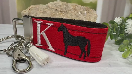 Horse Keychain, Horse Gifts, Future Equestrian, Black Horse, Equestrian Gifts, Horse Owner, Personalized Horse Gifts, Initial keychain