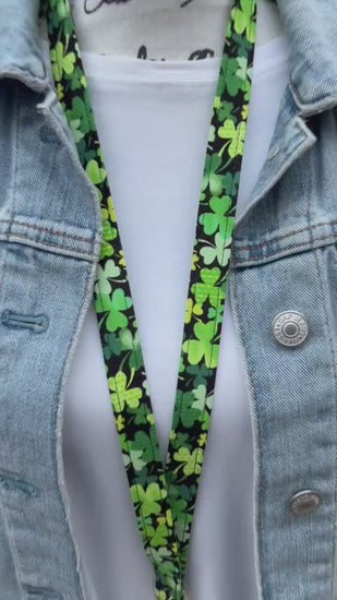 St. Patrick's Day Lanyard, Cute Lanyard with ID holder, Popular Right Now, Teacher Lanyard with ID holder, St. Patricks Day Gift