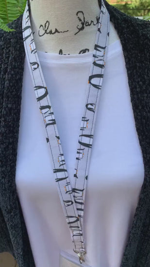 Handmade Penguin Lanyard,  Popular Right Now, Teacher Lanyard, New Teacher Gifts, Penguin Gift, Cute Lanyard for Keys, Penguin Lover's