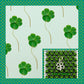 Fabric Lanyard in Lucky Irish Shamrocks