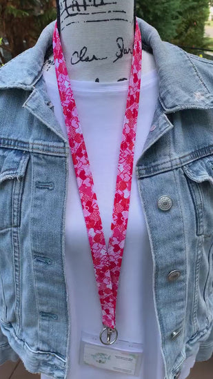 Handmade Cute Lanyard, Popular Right Now, Teacher Lanyard with ID Holder, Name Badge Holder, New Teacher Gift, Cute Badge Holder, Valentine